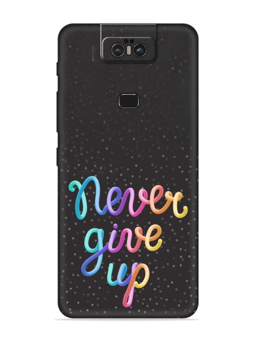 Colorful Stylized Rainbow Embossed Soft Silicone Case for Asus Zenfone 6Z Zapvi