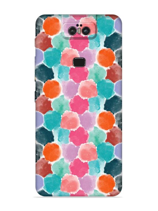 Colorful Seamless Pattern Embossed Soft Silicone Case for Asus Zenfone 6Z Zapvi