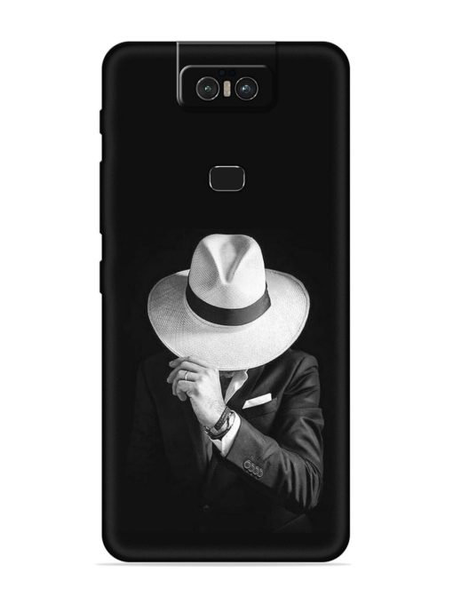 Men Under Hat Embossed Soft Silicone Case for Asus Zenfone 6Z Zapvi