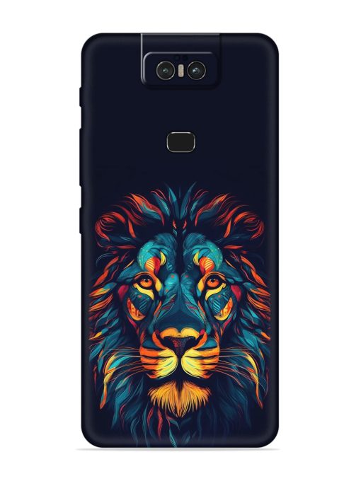 Colorful Lion Embossed Soft Silicone Case for Asus Zenfone 6Z Zapvi