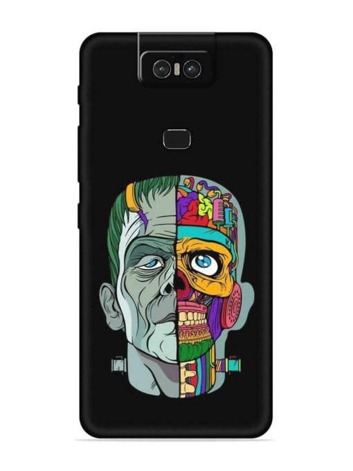 Men Vs Skull Embossed Soft Silicone Case for Asus Zenfone 6Z Zapvi