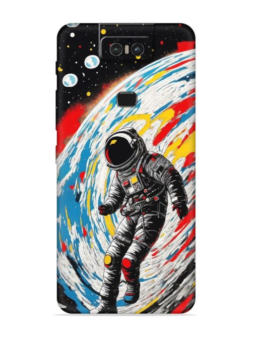 Astronaut Art Embossed Soft Silicone Case for Asus Zenfone 6Z Zapvi