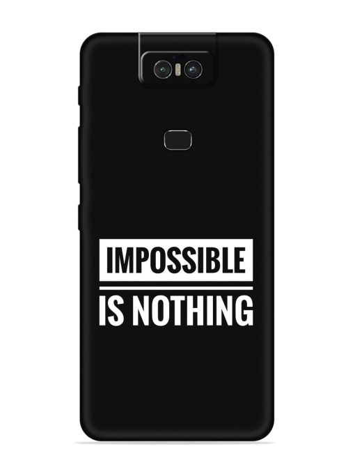 Impossible Is Nothing Embossed Soft Silicone Case for Asus Zenfone 6Z