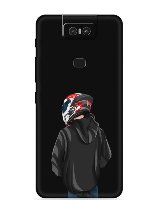 Motorcycle Rider Embossed Soft Silicone Case for Asus Zenfone 6Z Zapvi