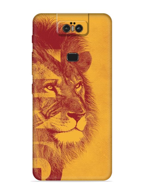 Gold Lion Crown Art Embossed Soft Silicone Case for Asus Zenfone 6Z Zapvi