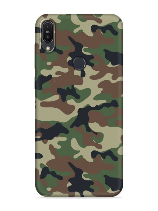 Army Military Camouflage Dark Green Embossed Soft Silicone Case for Asus Zenfone Max Pro M1 Zb601Kl Zapvi