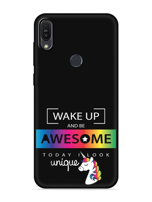 Inspirational Quote Unicorn Embossed Soft Silicone Case for Asus Zenfone Max Pro M1 Zb601Kl