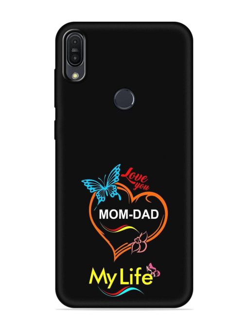 Love You Mom Dad Embossed Soft Silicone Case for Asus Zenfone Max Pro M1 Zb601Kl Zapvi