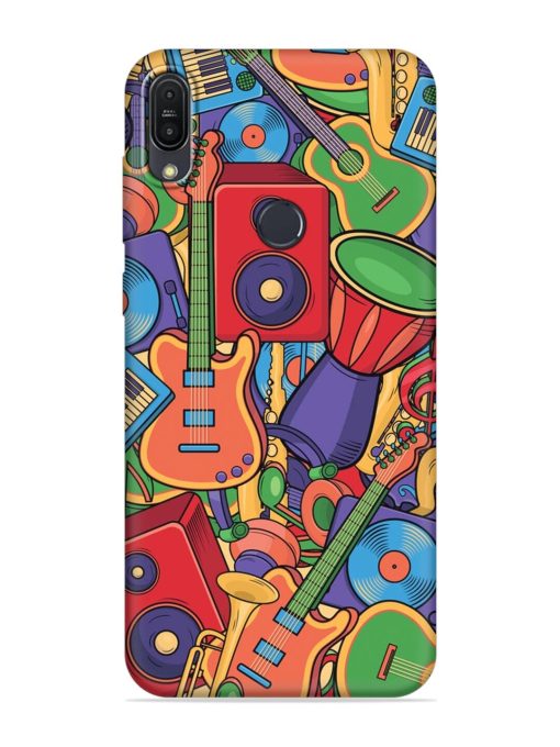 Colorful Music Art Embossed Soft Silicone Case for Asus Zenfone Max Pro M1 Zb601Kl