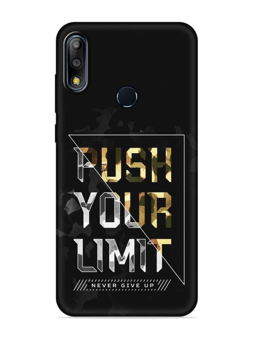 Push Your Limits Embossed Soft Silicone Case for Asus Zenfone Max Pro M2 Zapvi