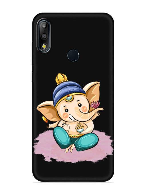 Bal Ganesh Vector Art Embossed Soft Silicone Case for Asus Zenfone Max Pro M2