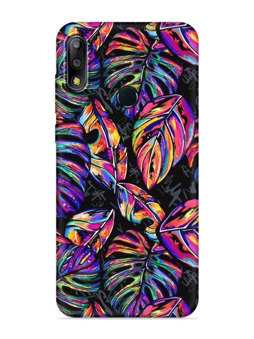 Tropical Seamless Vector Embossed Soft Silicone Case for Asus Zenfone Max Pro M2