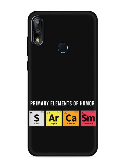 Primary Elements Humor Embossed Soft Silicone Case for Asus Zenfone Max Pro M2 Zapvi