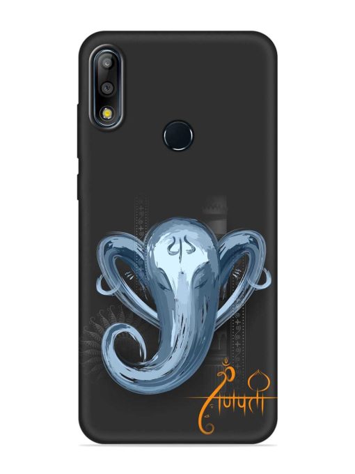 Illustration Lord Ganpati Embossed Soft Silicone Case for Asus Zenfone Max Pro M2 Zapvi