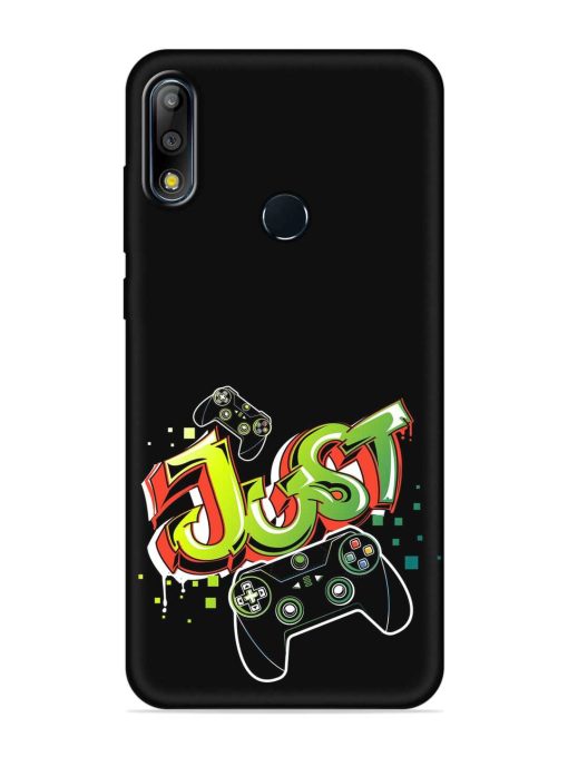 Graffiti Gamepad Illustration Embossed Soft Silicone Case for Asus Zenfone Max Pro M2 Zapvi