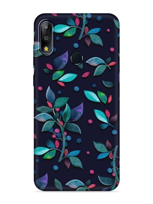 Decorative Watercolor Flower Embossed Soft Silicone Case for Asus Zenfone Max Pro M2 Zapvi