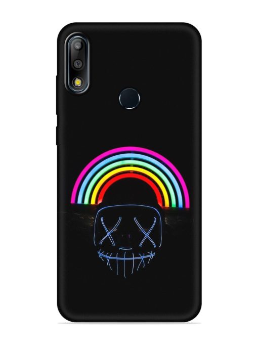 Mask Rainbow Embossed Soft Silicone Case for Asus Zenfone Max Pro M2