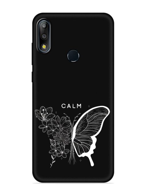 Calm Embossed Soft Silicone Case for Asus Zenfone Max Pro M2 Zapvi