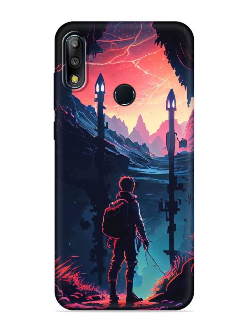 Cgs Artwork Embossed Soft Silicone Case for Asus Zenfone Max Pro M2 Zapvi