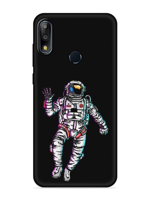 Spaceman Embossed Soft Silicone Case for Asus Zenfone Max Pro M2 Zapvi