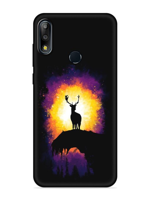 Elk Animal Art Embossed Soft Silicone Case for Asus Zenfone Max Pro M2