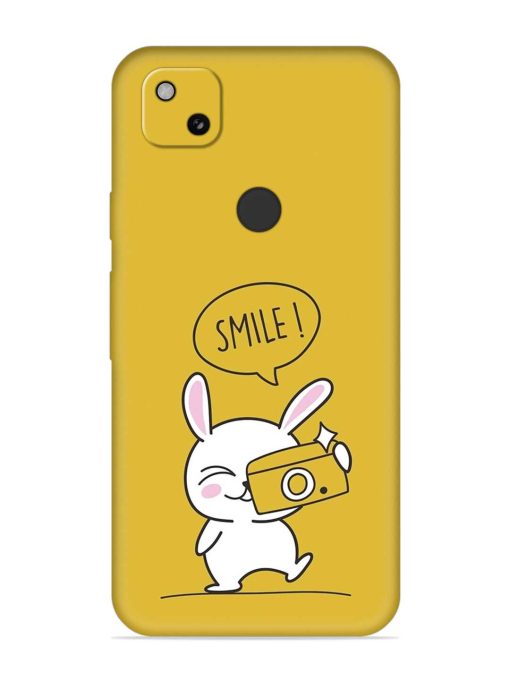 Hey Smile Please Embossed Soft Silicone Case for Google Pixel 4A Zapvi