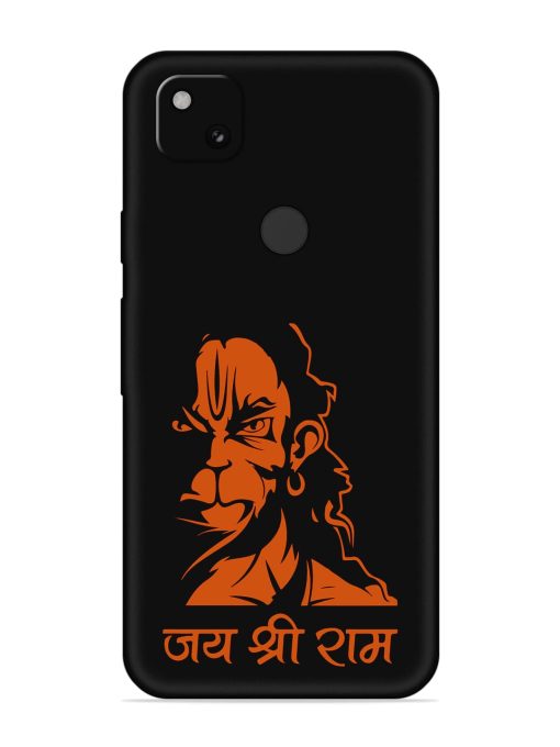 Angry Hanuman Embossed Soft Silicone Case for Google Pixel 4A Zapvi