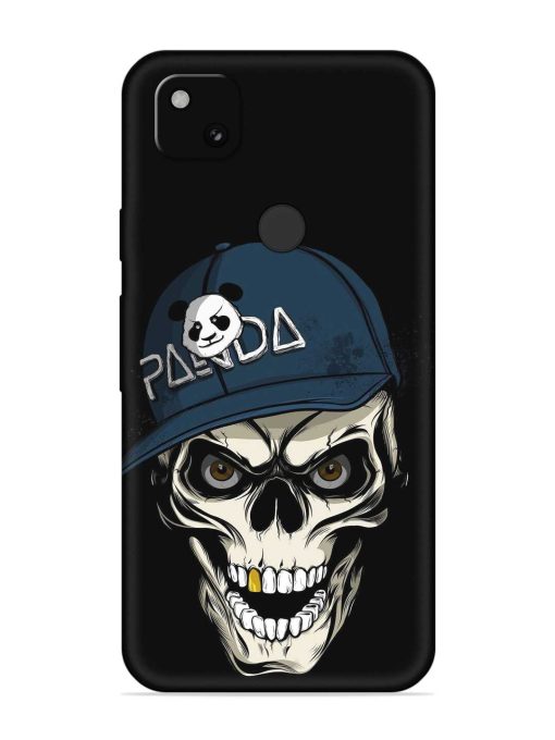 Panda Skull Embossed Soft Silicone Case for Google Pixel 4A Zapvi