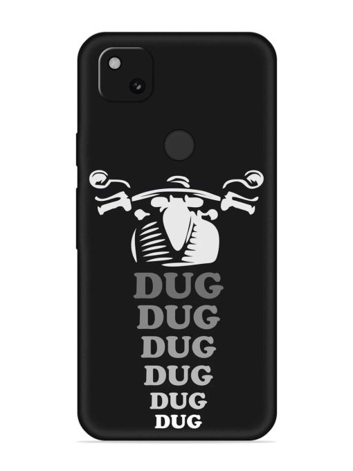 Dug Dug Dug Embossed Soft Silicone Case for Google Pixel 4A Zapvi