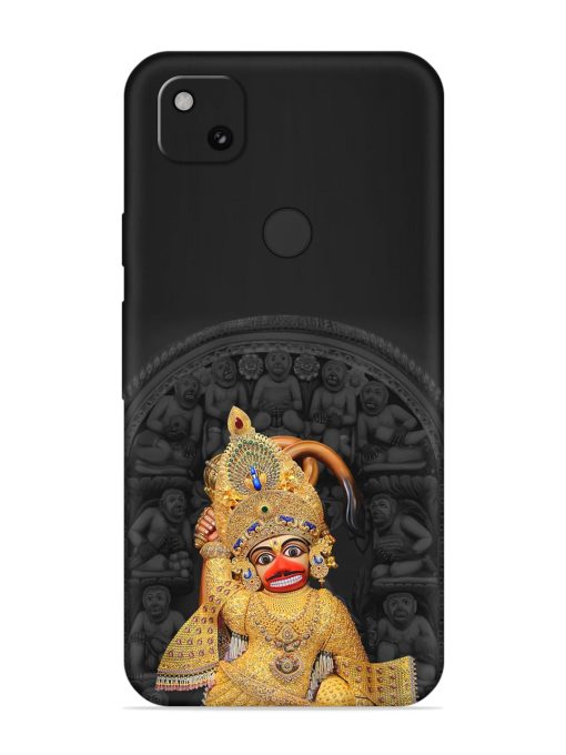 Indian Gold Hanuman Embossed Soft Silicone Case for Google Pixel 4A Zapvi