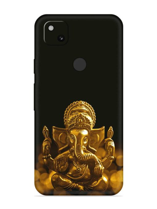 Lord Ganesha Indian Festival Embossed Soft Silicone Case for Google Pixel 4A Zapvi