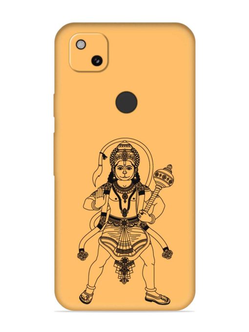 Indian God Hanuman Embossed Soft Silicone Case for Google Pixel 4A Zapvi