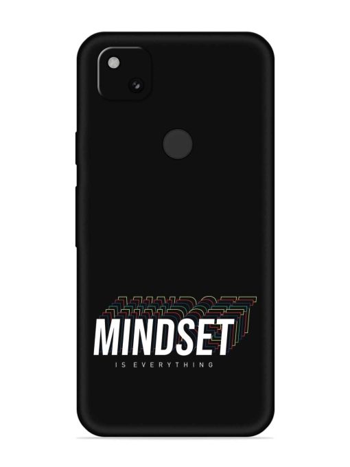 Mindset Everything Slogan Embossed Soft Silicone Case for Google Pixel 4A