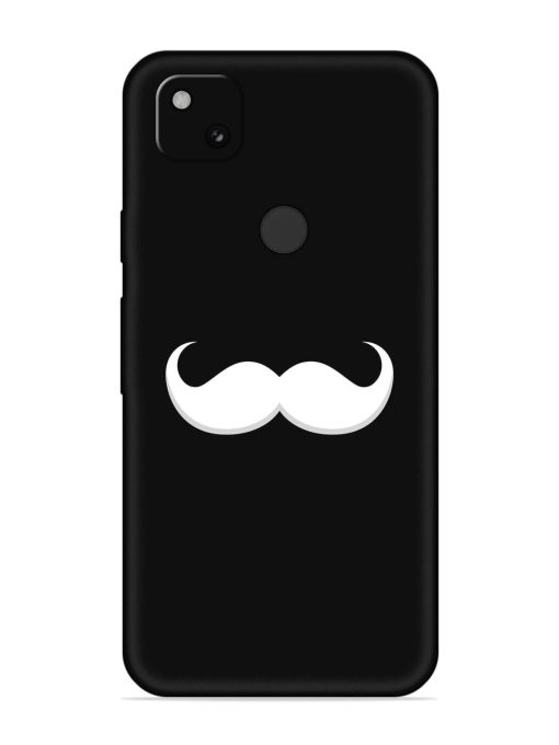 Mustache Vector Embossed Soft Silicone Case for Google Pixel 4A