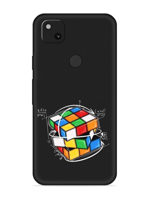 Cubik Vector Embossed Soft Silicone Case for Google Pixel 4A Zapvi