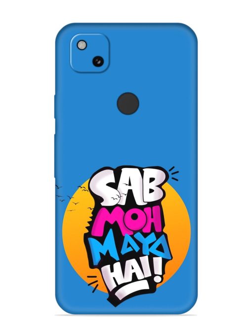 Sab Moh Moya Embossed Soft Silicone Case for Google Pixel 4A