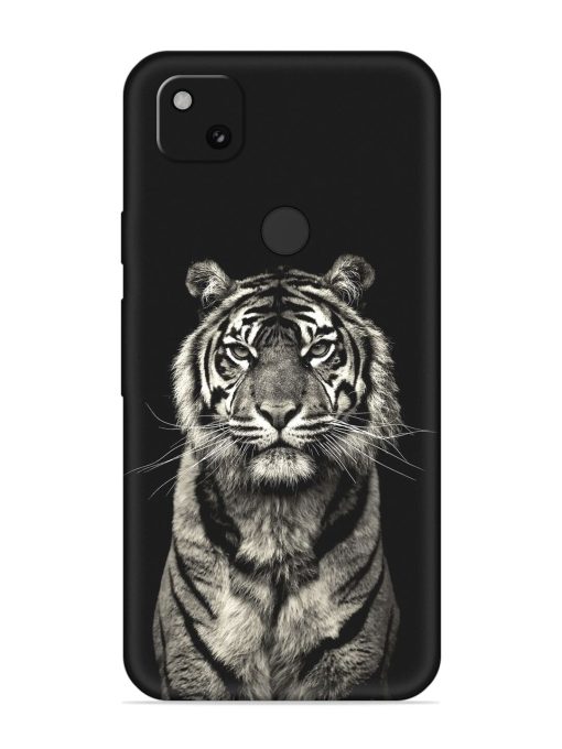 Tiger Art Embossed Soft Silicone Case for Google Pixel 4A Zapvi