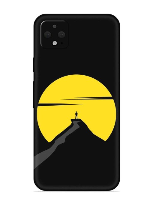 Black Ultra Vector Embossed Soft Silicone Case for Google Pixel 4 Xl Zapvi