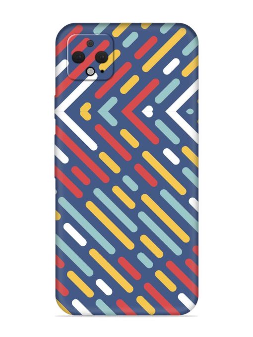 Colored Lines Embossed Soft Silicone Case for Google Pixel 4 Xl