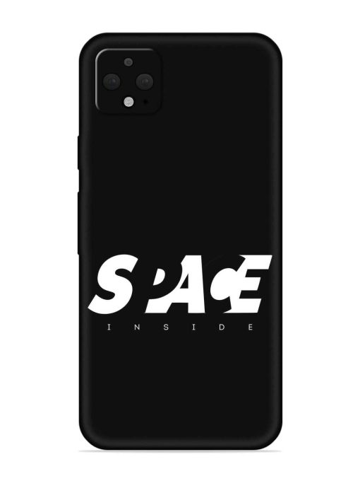 Space Typography Art Embossed Soft Silicone Case for Google Pixel 4 Xl