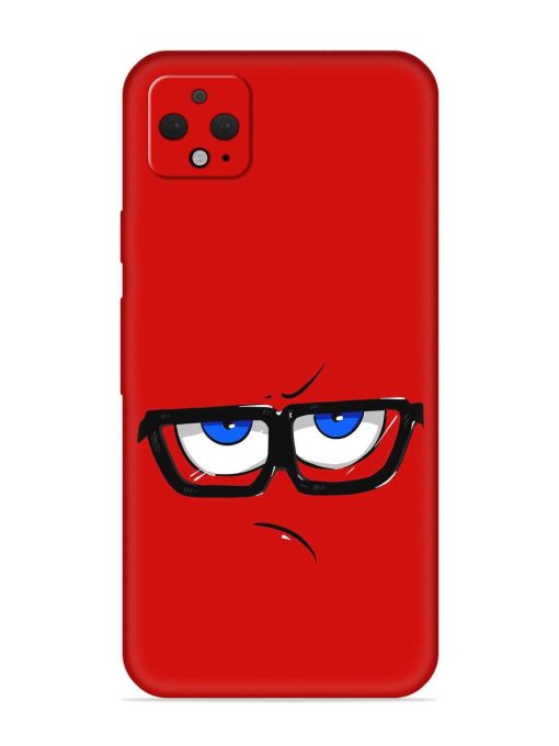 Rad Angry Face Embossed Soft Silicone Case for Google Pixel 4 Xl