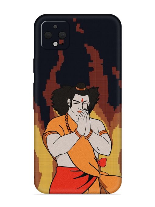 Shree Ram Vector Embossed Soft Silicone Case for Google Pixel 4 Xl