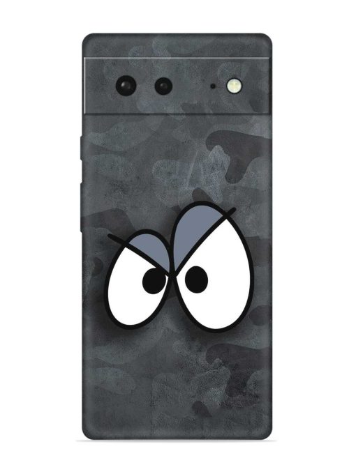 Big Eyes Night Mode Embossed Soft Silicone Case for Google Pixel 6 Zapvi