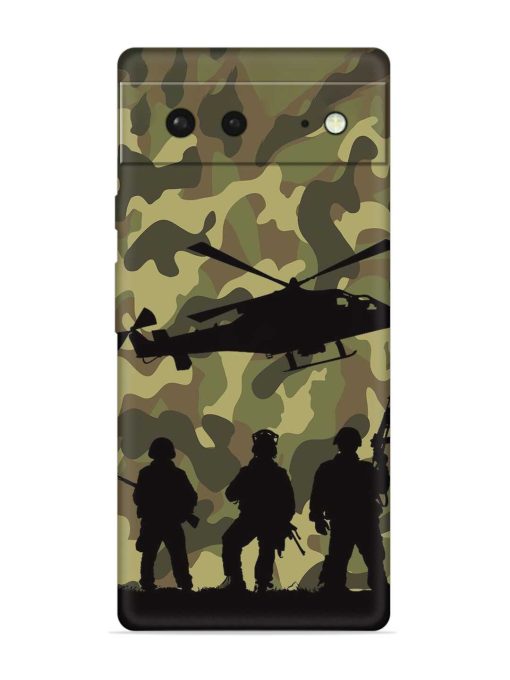 Army Heros Embossed Soft Silicone Case for Google Pixel 6 Zapvi