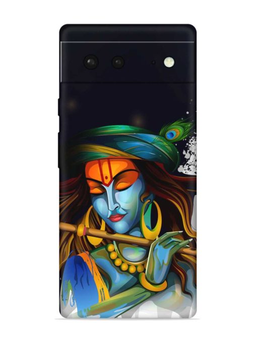 Krishna Art Embossed Soft Silicone Case for Google Pixel 6 Zapvi