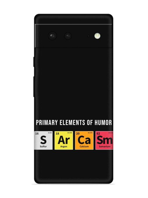 Primary Elements Humor Embossed Soft Silicone Case for Google Pixel 6 Zapvi