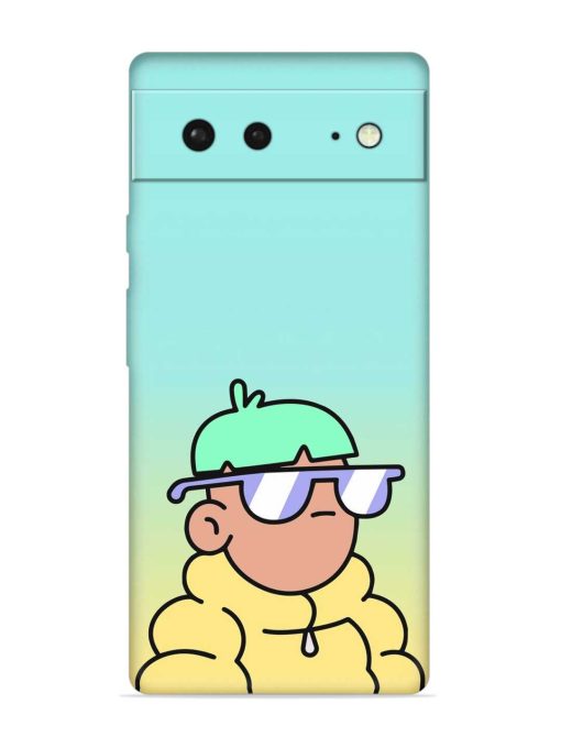 Doodles Cool Character Embossed Soft Silicone Case for Google Pixel 6 Zapvi