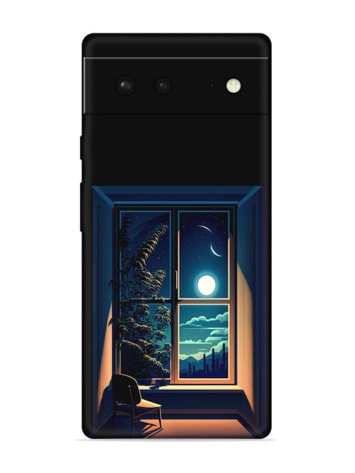 Night View At Window Embossed Soft Silicone Case for Google Pixel 6 Zapvi