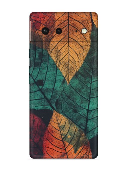 Leaves Artwork Embossed Soft Silicone Case for Google Pixel 6