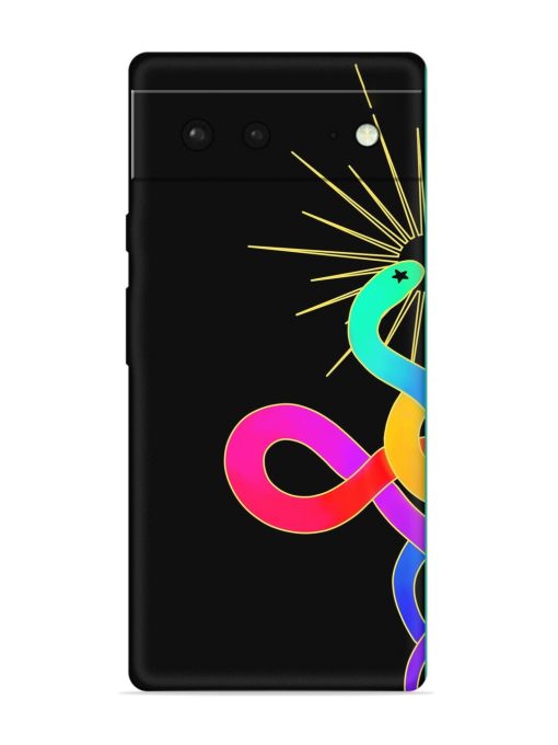 Art Geometric Abstraction Embossed Soft Silicone Case for Google Pixel 6 Zapvi